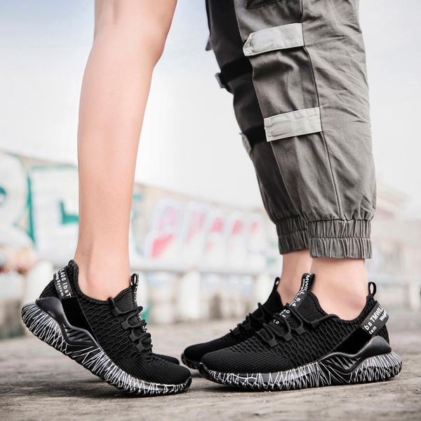 fashion men's women's sports shoes mesh breathable couple shoes outdoor jogging damping non-slip casual women's flat, Black
fashion men's women's sports shoes mesh breathable couple shoes outdoor jogging damping non-slip casual women's flat, Black
