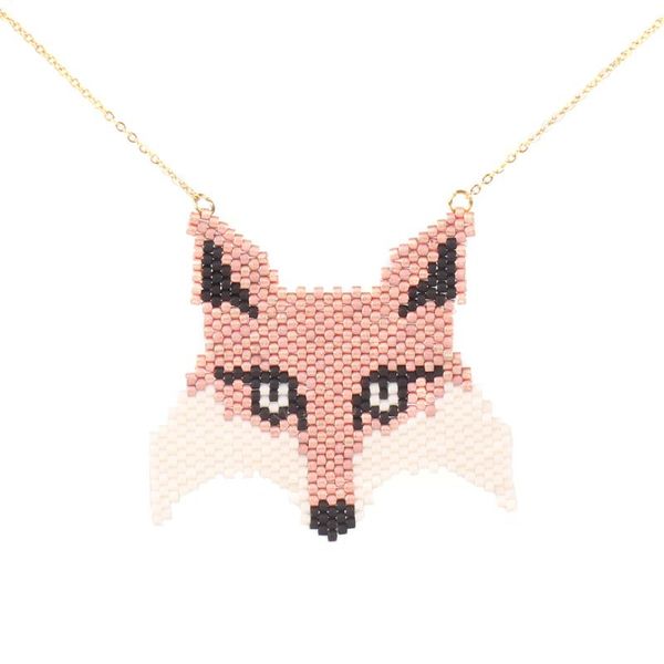 pendant necklaces animal pattern miyuki handmade beaded woven necklace stainless steel gold, Silver
pendant necklaces animal pattern miyuki handmade beaded woven necklace stainless steel gold, Silver