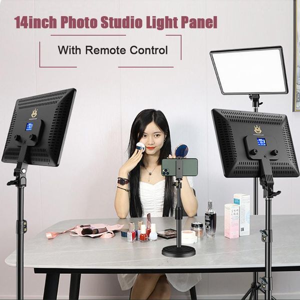 14inch led video light panel eu plug 3200k-6000k three color pgraphy lighting for makeup live stream p studio fill lamp
14inch led video light panel eu plug 3200k-6000k three color pgraphy lighting for makeup live stream p studio fill lamp