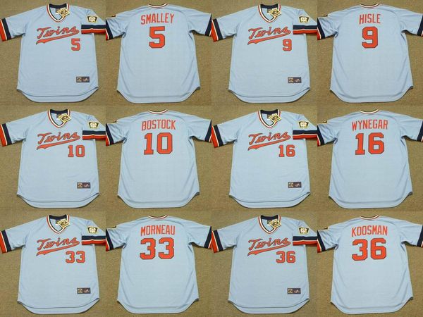 minnesota 16 butch wynegar 36 джерри косман 33 джастин морно 9 ларри hisle 10 lyman bostock 5 roy smalley бейсбол джерси, Blue;black
minnesota 16 butch wynegar 36 джерри косман 33 джастин морно 9 ларри hisle 10 lyman bostock 5 roy smalley бейсбол джерси, Blue;black