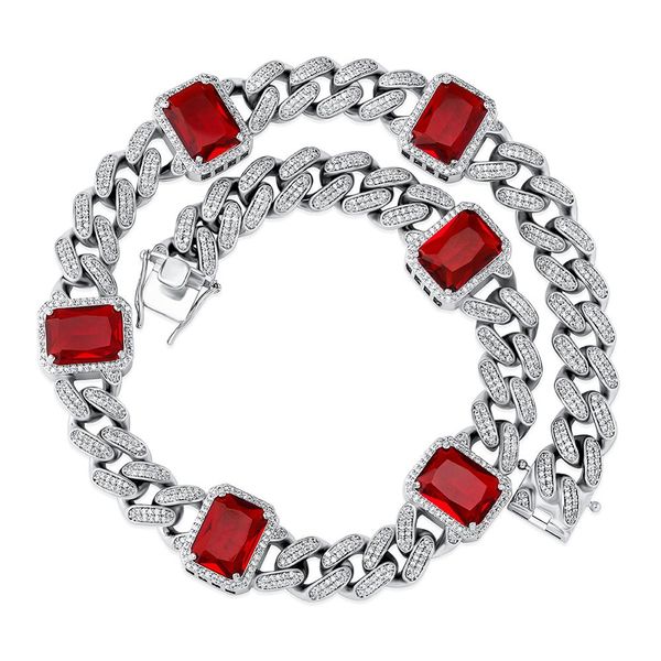 13mm miami cuban chain necklace with 6 colors stone micro pave cubic zirconia womens hip hop choker necklaces jewelry for gift, Silver
13mm miami cuban chain necklace with 6 colors stone micro pave cubic zirconia womens hip hop choker necklaces jewelry for gift, Silver