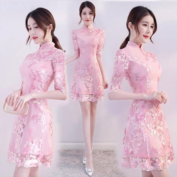 spring and summer 2020 new korean girl cheongsam floral dress womens daily fashion improved chinese style bottom dress, Black;gray
spring and summer 2020 new korean girl cheongsam floral dress womens daily fashion improved chinese style bottom dress, Black;gray