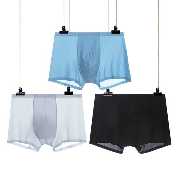 3Pieces/Lot Ice Silk Mens Boxer Underwear Summer Black Bulge Pouch Panties Sexy Breathable Boxershorts For Male Underpanties Mens Underware
3Pieces/Lot Ice Silk Mens Boxer Underwear Summer Black Bulge Pouch Panties Sexy Breathable Boxershorts For Male Underpanties Mens Underware