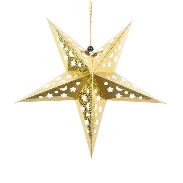 30cm paper star lantern 3d pentagram lampshade for christmas xmas party holloween birthday home hanging decorations (golden
30cm paper star lantern 3d pentagram lampshade for christmas xmas party holloween birthday home hanging decorations (golden