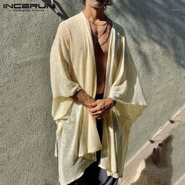 incerun 2020 men long outerwear vintage open stitch solid color 3/4 sleeve casual trench streetwear loose cloak mens coats s-5xl1, Tan;black
incerun 2020 men long outerwear vintage open stitch solid color 3/4 sleeve casual trench streetwear loose cloak mens coats s-5xl1, Tan;black