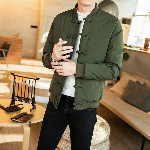 men's down & parkas winter to keep warm coat society young chinese wind restoring ancient ways big yards cotton-padded jacket, Black
men's down & parkas winter to keep warm coat society young chinese wind restoring ancient ways big yards cotton-padded jacket, Black