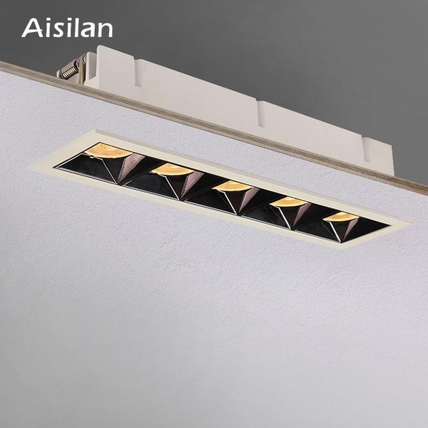 aisilan led grille ceiling spot light simple embedded downlight line lights cob square ceiling lamp without main lights cree cri
aisilan led grille ceiling spot light simple embedded downlight line lights cob square ceiling lamp without main lights cree cri