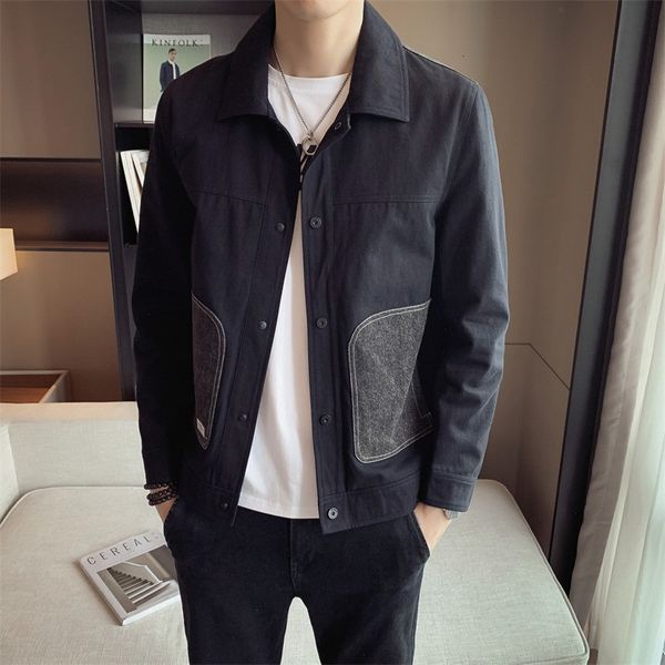 2021 early spring men's korean loose stitched functional casual jacket, Black;brown
2021 early spring men's korean loose stitched functional casual jacket, Black;brown