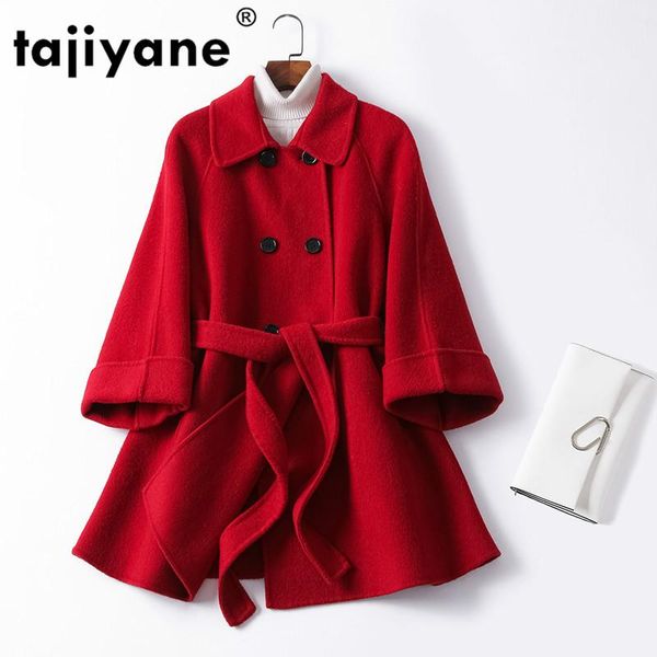 women's wool & blends spring autumn long coat women clothes 2021 female korean vintage red coats jacket outwear abrigo mujer 819 zt2526, Black
women's wool & blends spring autumn long coat women clothes 2021 female korean vintage red coats jacket outwear abrigo mujer 819 zt2526, Black
