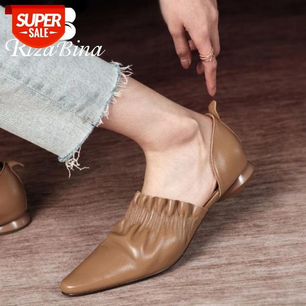 RIZABINA Size 33-40 Women Flats Sandals Real Leather Sexy Pointed Toe Spring Summer Shoes Woman Fashion Party Lady Footwear #8s1d
RIZABINA Size 33-40 Women Flats Sandals Real Leather Sexy Pointed Toe Spring Summer Shoes Woman Fashion Party Lady Footwear #8s1d