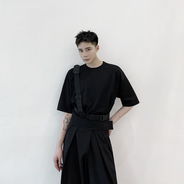 2021 men will see personality straps great-sized tape design t-shirt of hip hop man short t-shirts street clothes xl4k, White;black
2021 men will see personality straps great-sized tape design t-shirt of hip hop man short t-shirts street clothes xl4k, White;black