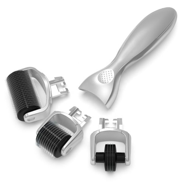 3 in 1 dermaroller microneedle roller silver micro needling skin roller for facial beauty spa by fast shipping 7 days
3 in 1 dermaroller microneedle roller silver micro needling skin roller for facial beauty spa by fast shipping 7 days