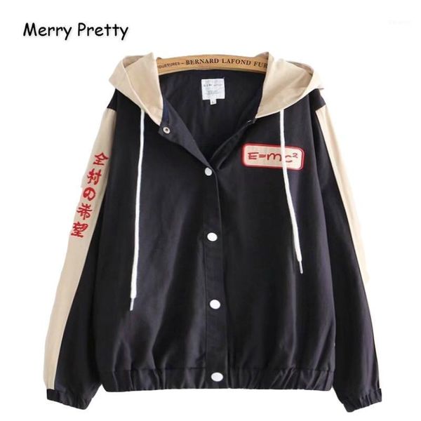 merry pretty cotton women's letter embroidery patchwork basic jackets and coats 2020 winter warm long sleeve loose hooded coats1, Black;brown
merry pretty cotton women's letter embroidery patchwork basic jackets and coats 2020 winter warm long sleeve loose hooded coats1, Black;brown