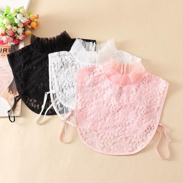 lace floral shirt fake collar for women ruffles stand false collar removable half shirt detachable sweater decor, Black;gray
lace floral shirt fake collar for women ruffles stand false collar removable half shirt detachable sweater decor, Black;gray