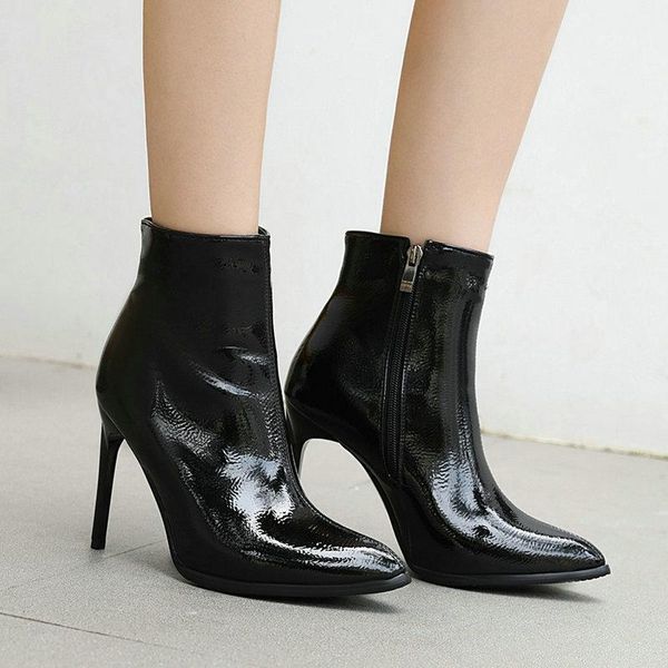 women high heeled boots fashion zipper thin heel ankle boots ladies pointed toe autumn winter shoes woman black beige1
women high heeled boots fashion zipper thin heel ankle boots ladies pointed toe autumn winter shoes woman black beige1