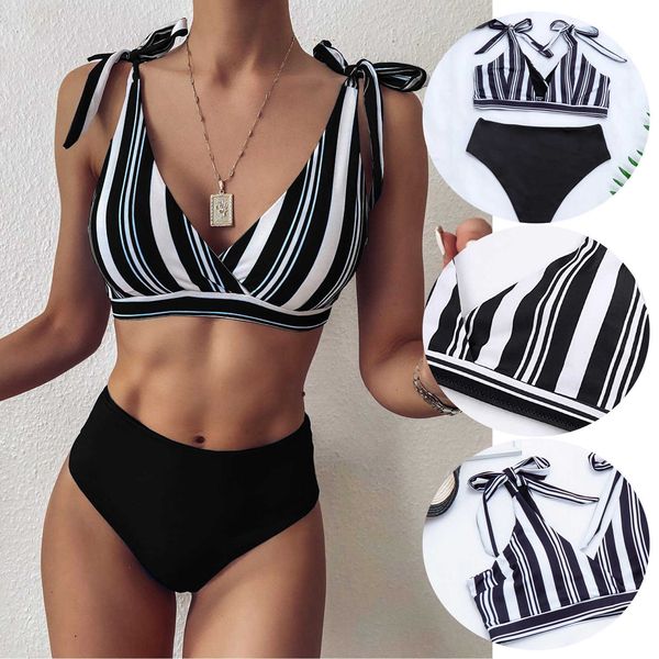women's swimming suit 2021 bandeau bandage bikini set push-up brazilian beachwear swimsuit swimwear women tankini, White;black
women's swimming suit 2021 bandeau bandage bikini set push-up brazilian beachwear swimsuit swimwear women tankini, White;black
