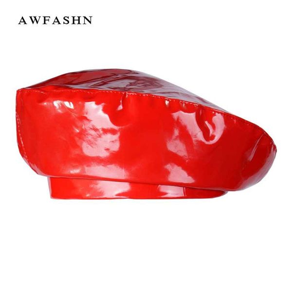 berets 2021 fashion patent leather beret ladies hats solid color flat hat pu slouchy bone captain cap women female, Blue;gray
berets 2021 fashion patent leather beret ladies hats solid color flat hat pu slouchy bone captain cap women female, Blue;gray
