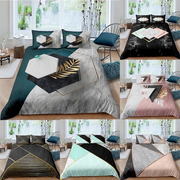 zeimon 2/3pcs 3d digital marble printing bedding set 1 quilt cover + 1/2 pillowcases geometric design double full king
zeimon 2/3pcs 3d digital marble printing bedding set 1 quilt cover + 1/2 pillowcases geometric design double full king