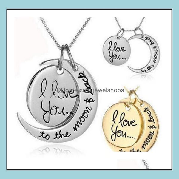 pendant necklaces & pendants jewelry moon necklace i love you to the and back for lover mom sister family link chain drop delivery 2021 uwir, Silver
pendant necklaces & pendants jewelry moon necklace i love you to the and back for lover mom sister family link chain drop delivery 2021 uwir, Silver
