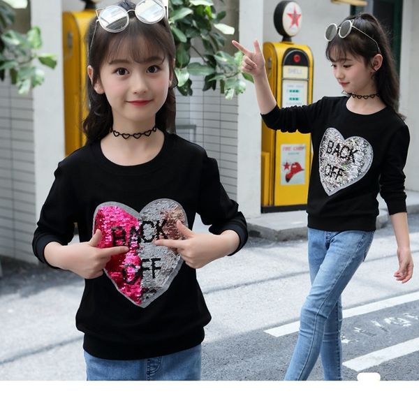 fashion girls t-shirt sequins autumn long sleeve sweatshirts for teeange kids cotton love children sport sequins clothes y200409, Blue
fashion girls t-shirt sequins autumn long sleeve sweatshirts for teeange kids cotton love children sport sequins clothes y200409, Blue