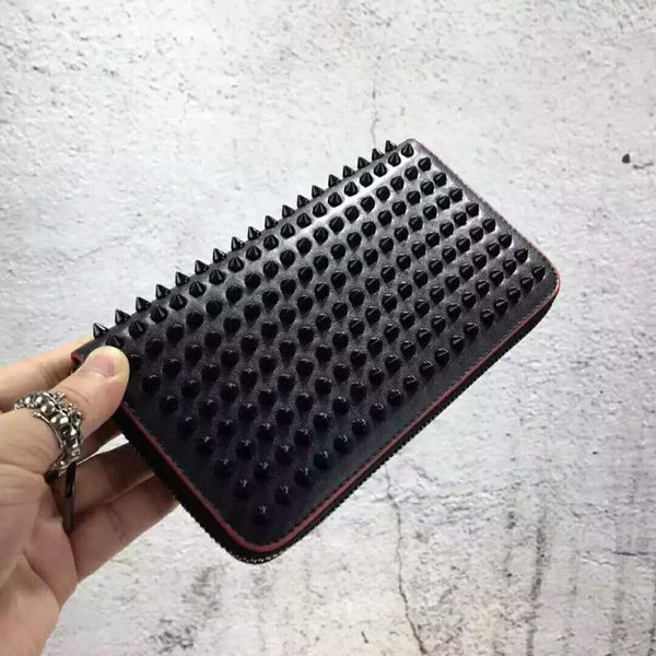 2023 luxury designer wallet women patent mixed color rivets bag clutches lady long purses men genuine leather clutch bag 50 color, Red;black
2023 luxury designer wallet women patent mixed color rivets bag clutches lady long purses men genuine leather clutch bag 50 color, Red;black