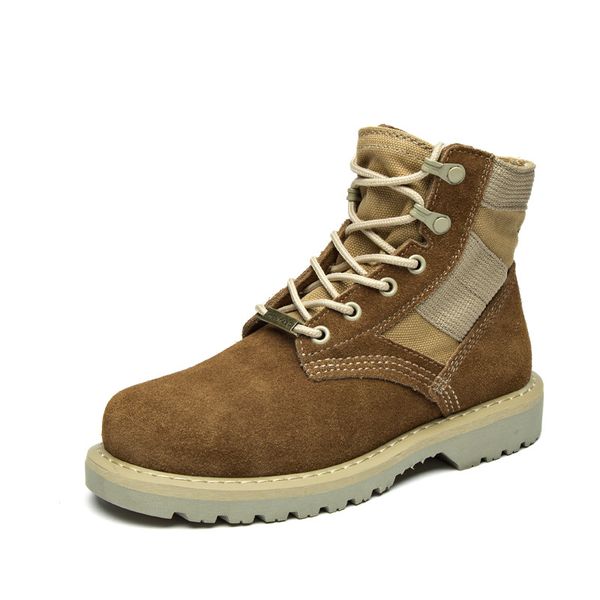 lady leather boots man martin high help desert couples increased ventilation antiskid warm wear-resisting, Black
lady leather boots man martin high help desert couples increased ventilation antiskid warm wear-resisting, Black