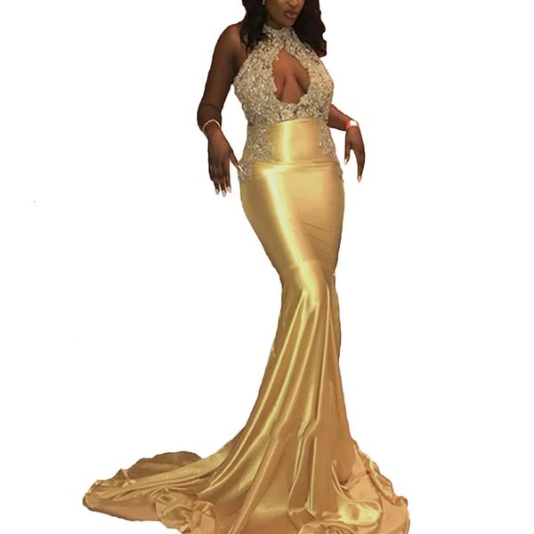 2021 new gold satin mermaid prom high fashion halter sleeveless lace party dress night j7rh, White;pink
2021 new gold satin mermaid prom high fashion halter sleeveless lace party dress night j7rh, White;pink