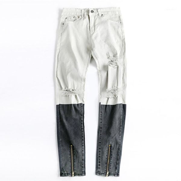 men's jeans casual skinny men 2021 brand cotton wash zipper mens hip hop slim fit stretch color matching pencil1, Blue
men's jeans casual skinny men 2021 brand cotton wash zipper mens hip hop slim fit stretch color matching pencil1, Blue