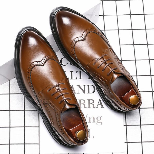 male fashion big wedding party dressed in leather brogue toe sculpted shoe bullock zapatos of hombre shoes 9ely, Black
male fashion big wedding party dressed in leather brogue toe sculpted shoe bullock zapatos of hombre shoes 9ely, Black