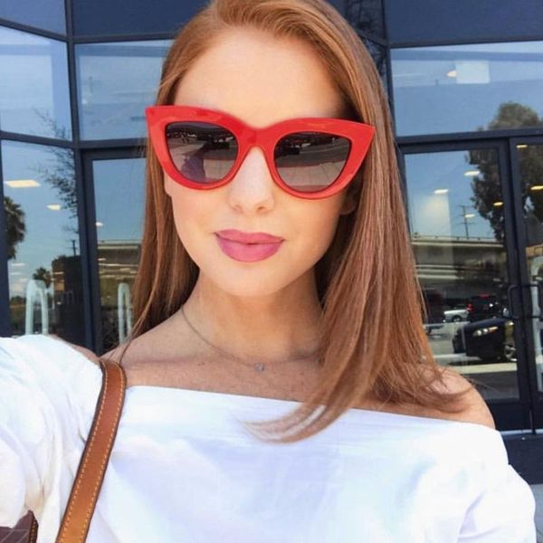 sunglasses 2021 summer cateye for women fashion designer outdoor stylish cat eye sun glasses uv400, White;black
sunglasses 2021 summer cateye for women fashion designer outdoor stylish cat eye sun glasses uv400, White;black