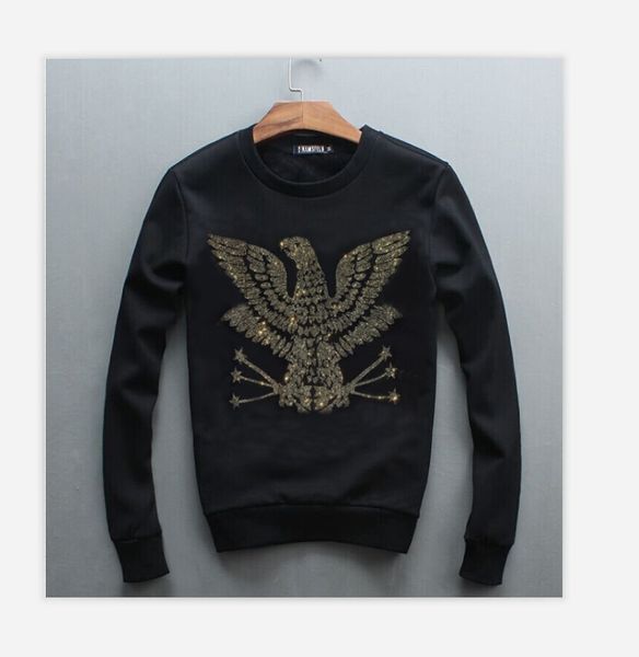2022 rhinestone cool man fitness hoodie handsome sport wear standard wool design c05, Black
2022 rhinestone cool man fitness hoodie handsome sport wear standard wool design c05, Black