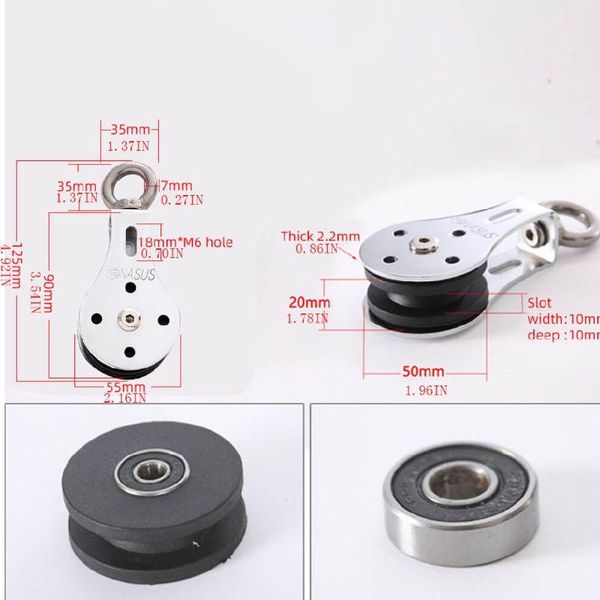 accessories 300kg groove wheel mute swivel fitness strength training bearing lifting pulley e56d
accessories 300kg groove wheel mute swivel fitness strength training bearing lifting pulley e56d