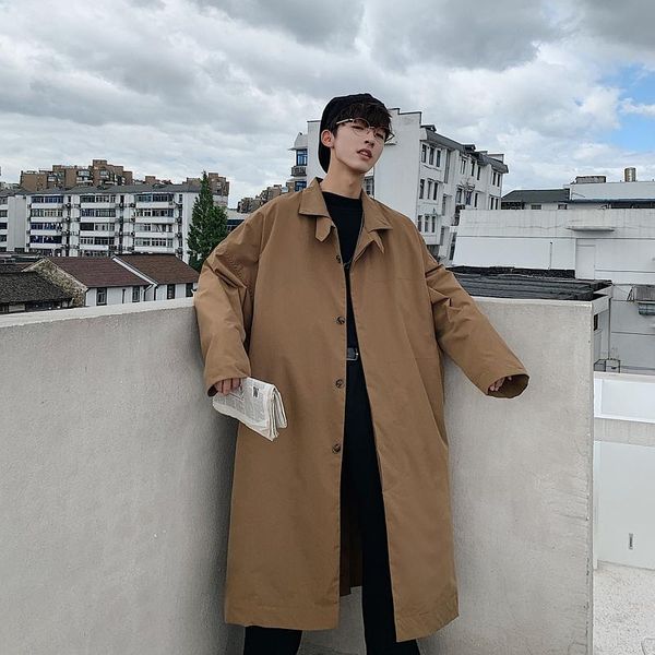 men's trench coats long winter coat for men plus size korean harajuku fashion casual autumn gabardina hombre jacket df50tc, Tan;black
men's trench coats long winter coat for men plus size korean harajuku fashion casual autumn gabardina hombre jacket df50tc, Tan;black