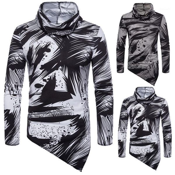 high street men's full sleeve t-shirt 2020 spring fashion personality color matching collar slim casual sports menswear1, White;black
high street men's full sleeve t-shirt 2020 spring fashion personality color matching collar slim casual sports menswear1, White;black