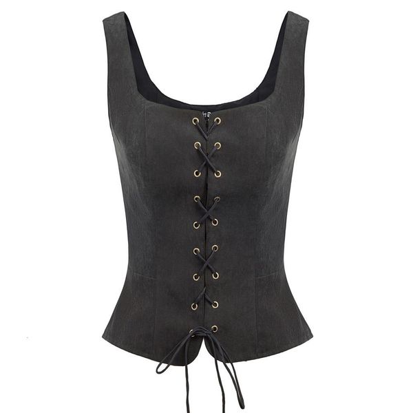 women jacket vintage faux suede square neck u-back lace-up front coat summer spring retro fitting ladies clothes party coat, Black;brown
women jacket vintage faux suede square neck u-back lace-up front coat summer spring retro fitting ladies clothes party coat, Black;brown