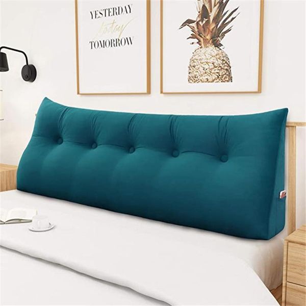 pillow large bolster triangular headboard backrest positioning support reading wedge for bed bunk removable cover
pillow large bolster triangular headboard backrest positioning support reading wedge for bed bunk removable cover