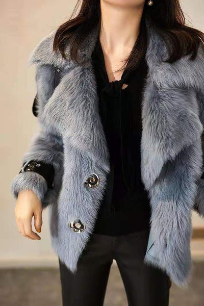 age-reducing long-sleeved polo neck faux fur all-in-one coat 2020 winter new stylish all-in-one coat gray s-2xl, Black
age-reducing long-sleeved polo neck faux fur all-in-one coat 2020 winter new stylish all-in-one coat gray s-2xl, Black