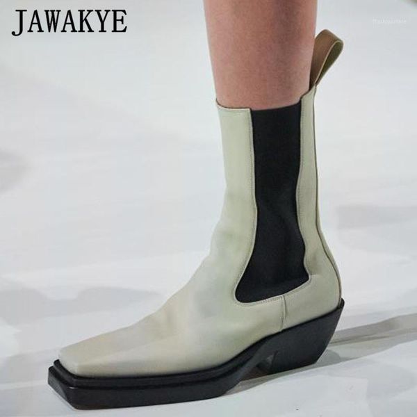 boots jawakye slip on elastic ankle woman square toe chunky heels soft genuine leather spring for women1, Black
boots jawakye slip on elastic ankle woman square toe chunky heels soft genuine leather spring for women1, Black
