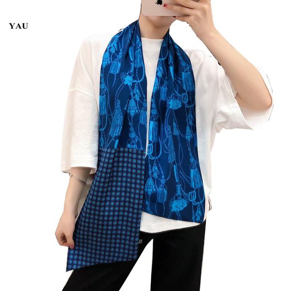 160cm*20cm Tassel Little Dot Print Long Scarf Women Double-sided Twill Silk Scarves Ladies Head Scarf Handkerchief, Blue;gray
160cm*20cm Tassel Little Dot Print Long Scarf Women Double-sided Twill Silk Scarves Ladies Head Scarf Handkerchief, Blue;gray