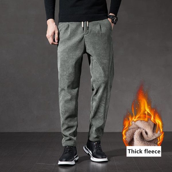men's pants shan bao straight loose corduroy winter warm casual fleece thick brand clothing youth fashion black green
men's pants shan bao straight loose corduroy winter warm casual fleece thick brand clothing youth fashion black green