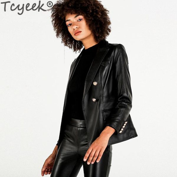 tcyeek 100% real leather jacket women winter sheepskin coat female genuine leather jacket korean vintage fit montone jackets 130, Black
tcyeek 100% real leather jacket women winter sheepskin coat female genuine leather jacket korean vintage fit montone jackets 130, Black