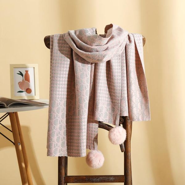 scarves 2021 winter imitation cashmere pure color bib wool ball scarf for women warm and simple double-sided korean shawl, Blue;gray
scarves 2021 winter imitation cashmere pure color bib wool ball scarf for women warm and simple double-sided korean shawl, Blue;gray