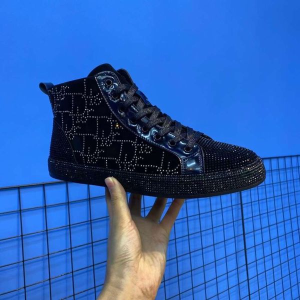 men's autumn and winter new korean casual versatile high board diamond fashion shoes popular spirit guy, White;red
men's autumn and winter new korean casual versatile high board diamond fashion shoes popular spirit guy, White;red