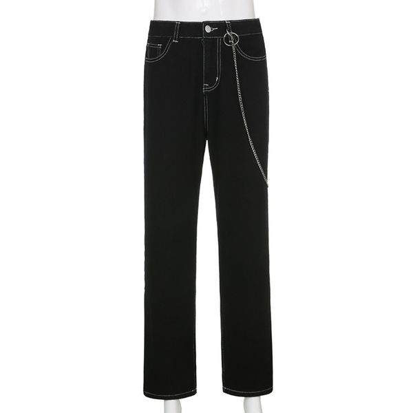 2020 new arrivals woman autumn winter high waist ladies jeans black solid chain loose high street denim skinny stright pants y1214, Blue
2020 new arrivals woman autumn winter high waist ladies jeans black solid chain loose high street denim skinny stright pants y1214, Blue