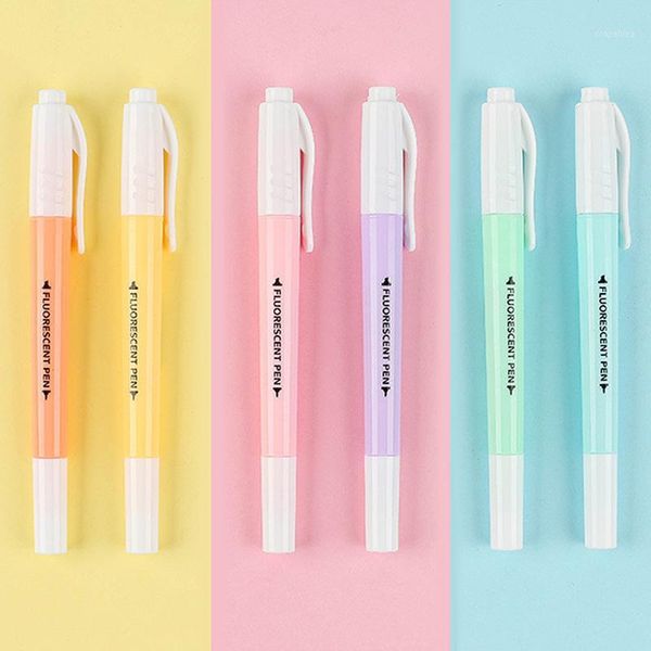 6pcs creative new high capacity candy colors double highlighter marker pen drawing pen marcador child gift office&school supply1, Black;red
6pcs creative new high capacity candy colors double highlighter marker pen drawing pen marcador child gift office&school supply1, Black;red