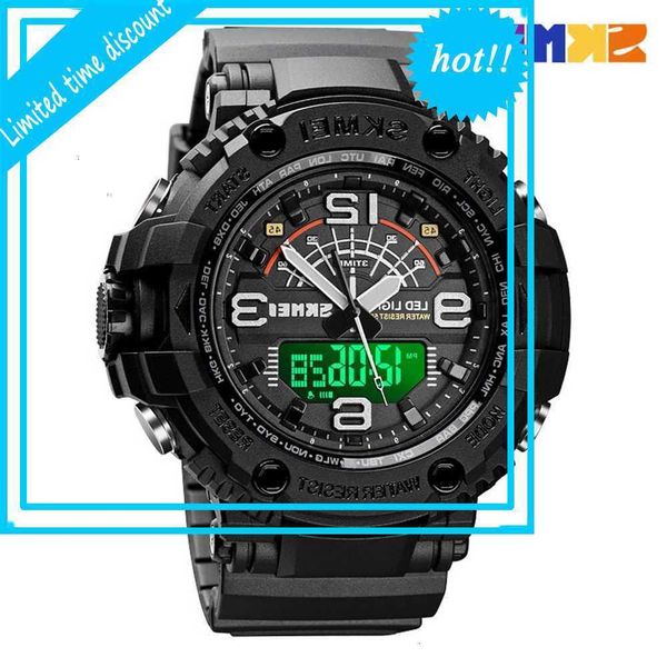skmei fashion outdoor multi-function sports double display luminous large dial student waterproof electronic watch, Slivery;brown
skmei fashion outdoor multi-function sports double display luminous large dial student waterproof electronic watch, Slivery;brown