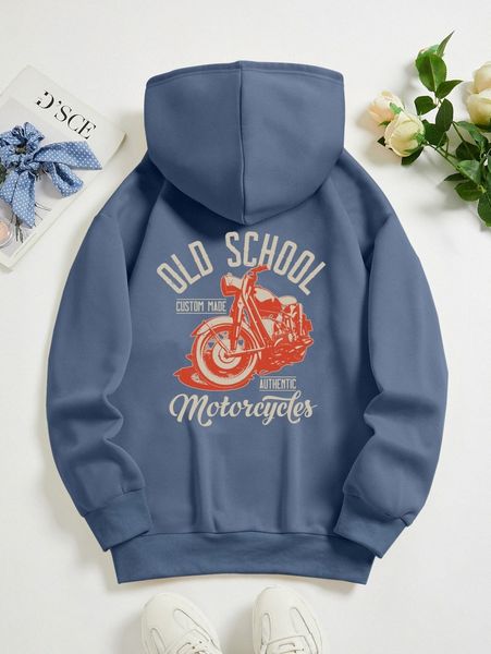 motorcycle & letter graphic kangaroo pocket drawstring thermal hoodie w0d5#, White;black
motorcycle & letter graphic kangaroo pocket drawstring thermal hoodie w0d5#, White;black