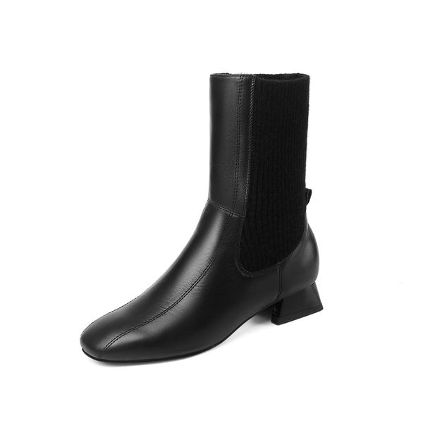 women's 2021 flying knitted wool barrel elastic boots classic cyberstar shoes europe and america xbtn, Black
women's 2021 flying knitted wool barrel elastic boots classic cyberstar shoes europe and america xbtn, Black