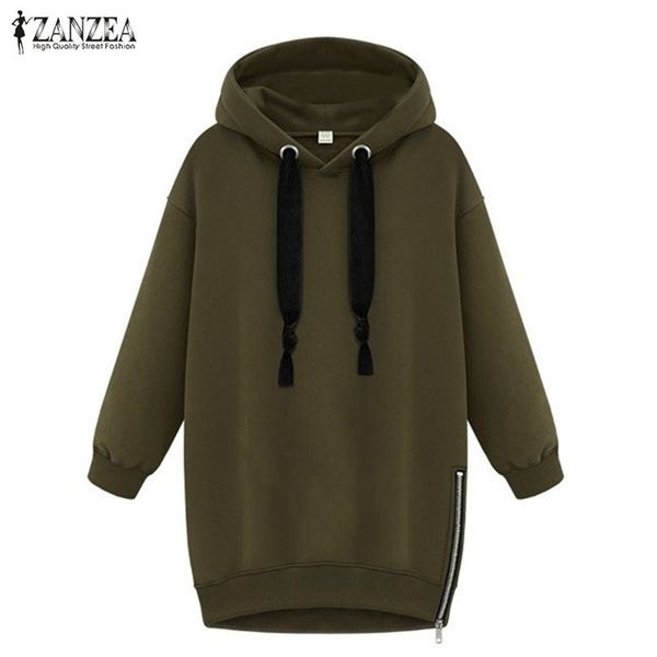 zanzea women sweatshirts hooded hoodies female spring side zipper fleece pullovers hoody femme jumpers casual plus y200610, Black
zanzea women sweatshirts hooded hoodies female spring side zipper fleece pullovers hoody femme jumpers casual plus y200610, Black