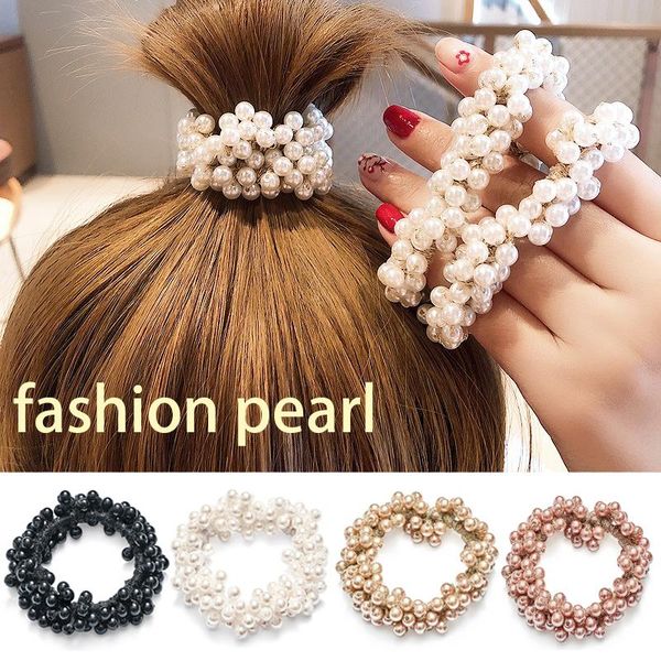 women hair rubber band rope elastic girls scrunchie ponytail holder pearl beads women hair bands ties hair accessories h wmtfzh, Black;brown
women hair rubber band rope elastic girls scrunchie ponytail holder pearl beads women hair bands ties hair accessories h wmtfzh, Black;brown